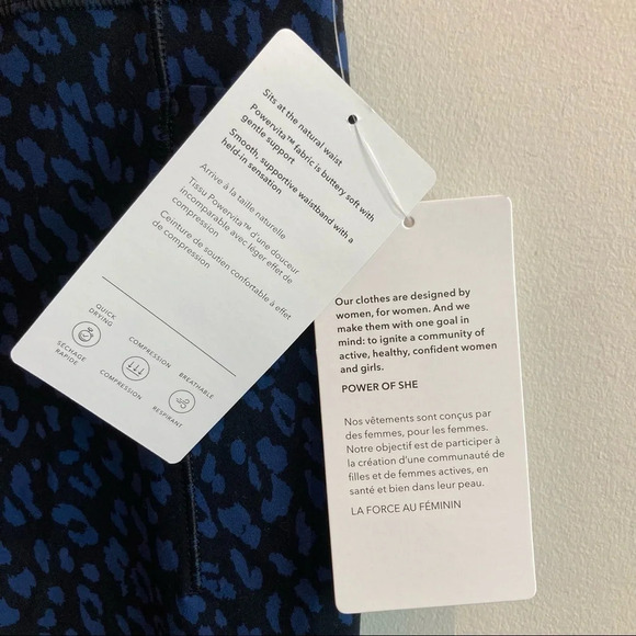 ATHLETA Sz M Salutation Stash Pocket II 7/8 Leopard Print  Tight Leggings - Picture 13 of 13